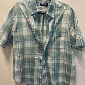 Roundtree & Yorke Men's Casual Button-Down Shirt Multicolor L Cotton